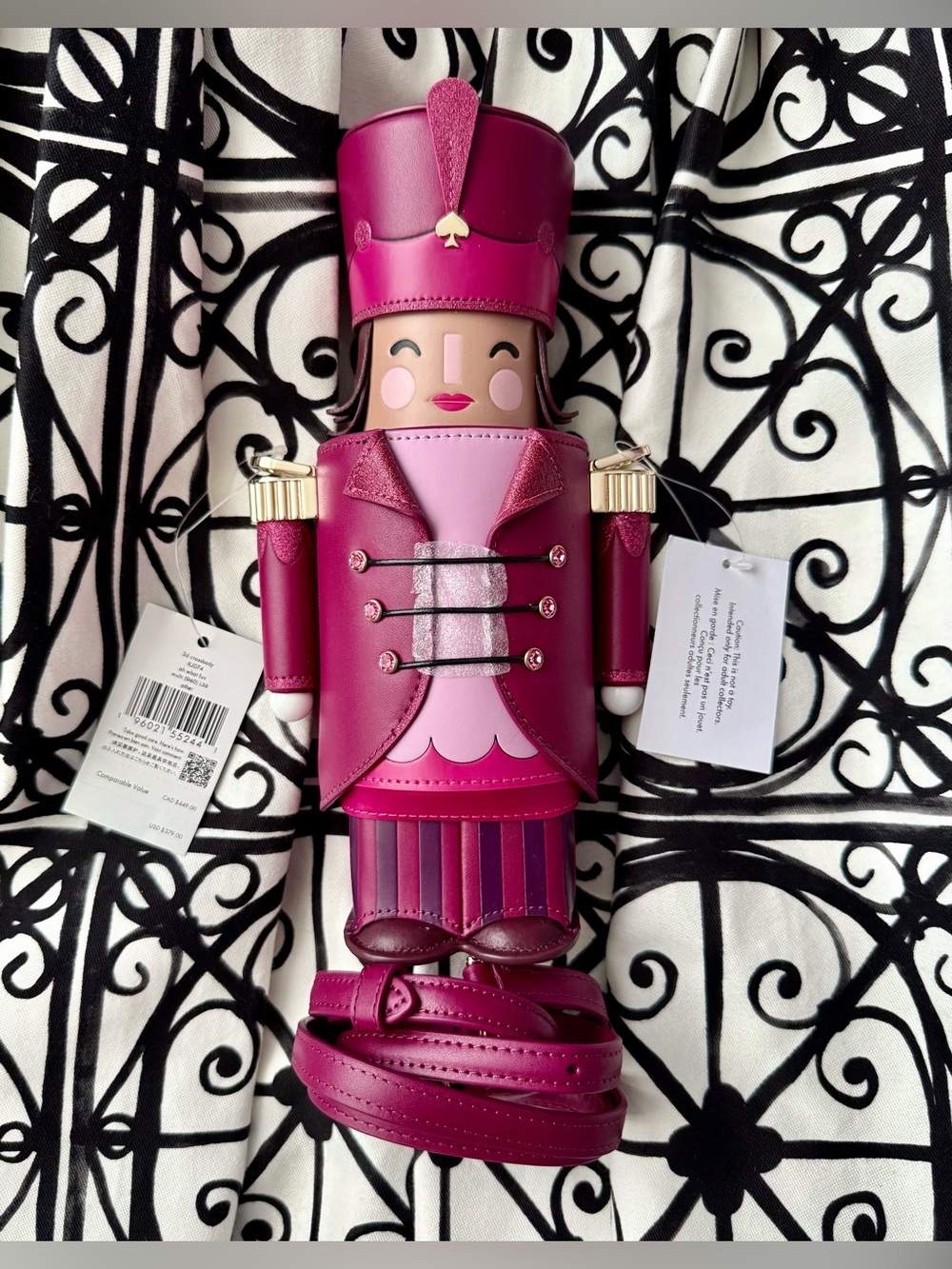 NWT Kate Spade Oh What Fun 3d Nutcracker Crossbody Bag